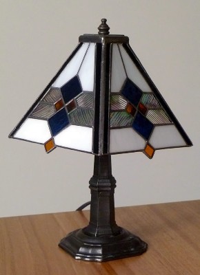 Art Deco style four sided lamp