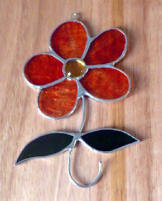 Flower with bead centre